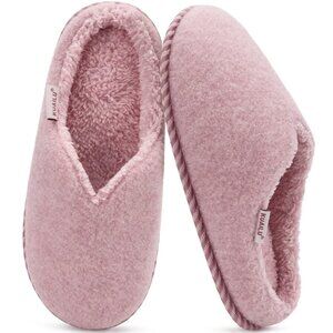 Memory Foam Slippers Cozy Fuzzy Plush Fur Lined Warm Winter Cushioned Arch